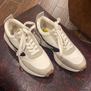 Dolce Vita White and Gray Sneakers